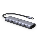 Ugreen REVODOK 7-IN-1 4K@60HZ HDMI DOCK Acoplamiento Base Gris - imagen 2