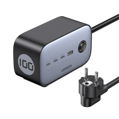 Ugreen DigiNest Pro 1 salidas AC Tipo C 1,8 m 4 3680 W Negro - imagen 1
