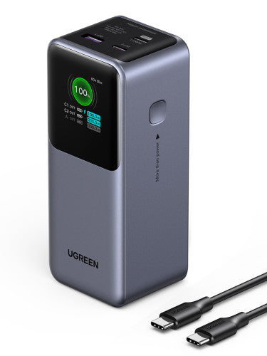 Ugreen 20000mAh 130W Fast Charging Powerbank Litio Gris - imagen 1