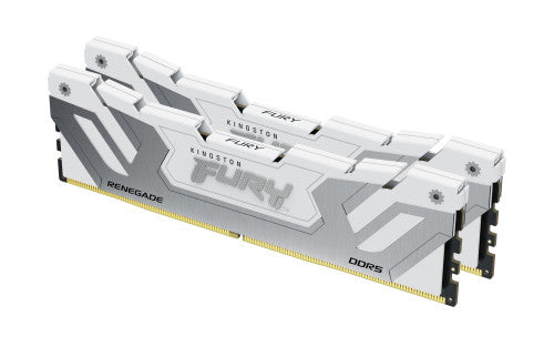 Kingston MEMORIA KINGSTON 48GB 8400MT/S DDR5 CL40 CUDIMM (KIT OF 2) FURY RENEGADE WHITE XMP - KF584CU40RWK2-48 - imagen 1