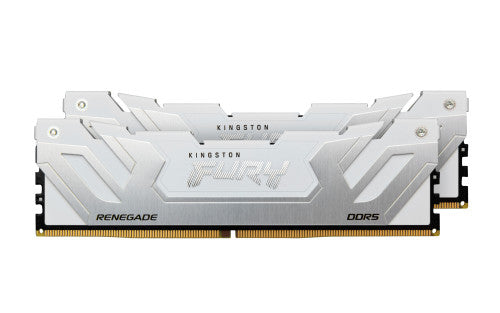 Kingston MEMORIA KINGSTON 48GB 8400MT/S DDR5 CL40 CUDIMM (KIT OF 2) FURY RENEGADE WHITE XMP - KF584CU40RWK2-48 - imagen 2