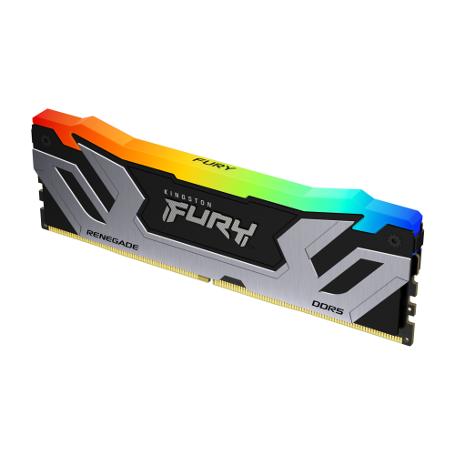 Kingston MEMORIA KINGSTON 24GB 8400MT/S DDR5 CL40 CUDIMM FURY RENEGADE RGB SILVER XMP - KF584CU40RSA-24 - imagen 2