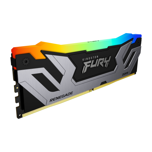 Kingston MEMORIA KINGSTON 24GB 8400MT/S DDR5 CL40 CUDIMM FURY RENEGADE RGB SILVER XMP - KF584CU40RSA-24 - imagen 3