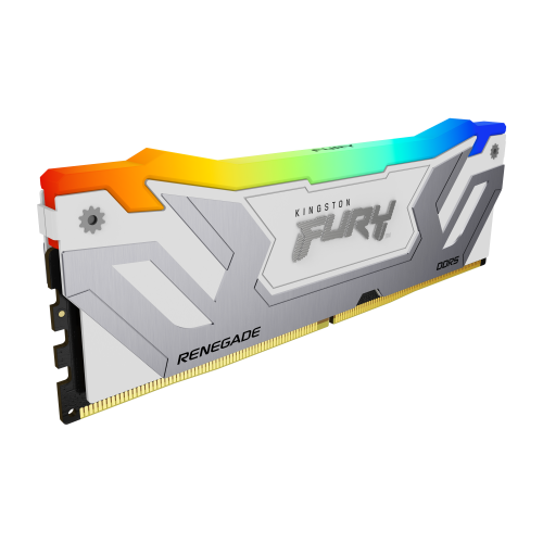 Kingston MEMORIA KINGSTON 24GB 8400MT/S DDR5 CL40 CUDIMM FURY RENEGADE RGB WHITE XMP - KF584CU40RWA-24 - imagen 3