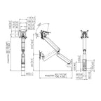 VOGELS SOPORTE (MOMO4136B) MONITOR ARM MOTION PLUS BLACK - imagen 3