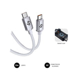 SUBBLIM CABLE OPTIMUS 60W C-C 2m WHITE - imagen 1