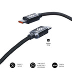SUBBLIM CABLE OPTIMUS 60W C-C 2m BLACK - imagen 2