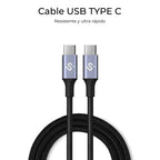 SUBBLIM CABLE PLUS 100W C-C 1M BLACK - imagen 3