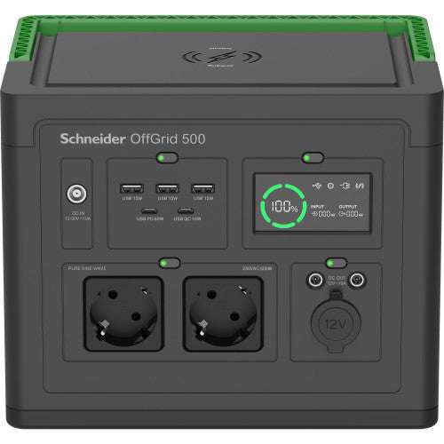 Imagen de SCHNEIDER OFFGRID PORTABLE POWER STATION 500, 517 WH LITHIUM-ION, 2 SCHUKO, SINEWAVE de Apc