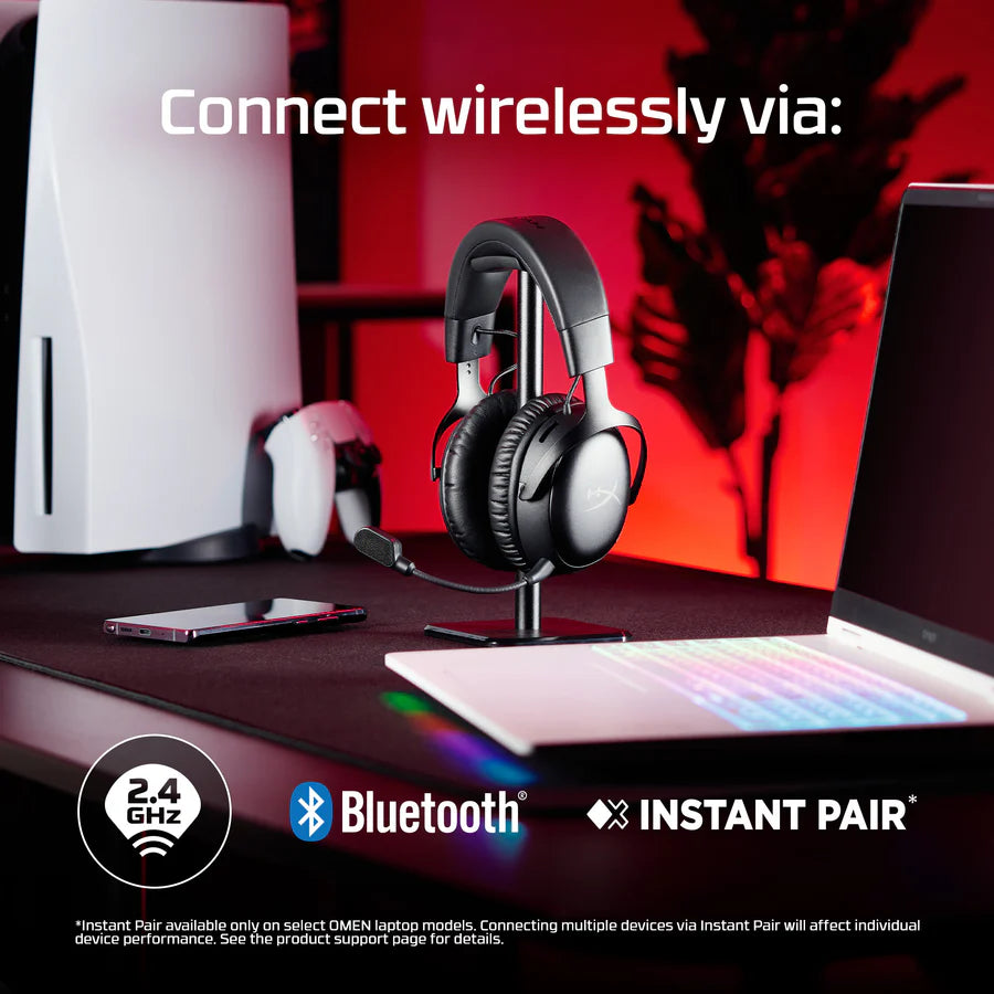 HyperX Auriculares inalámbricos Cloud III S: auriculares gaming (color negro) - imagen 2