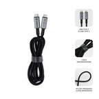 SUBBLIM CABLE HIGH 240w C-C USB4.0 8K 1,5m - imagen 3