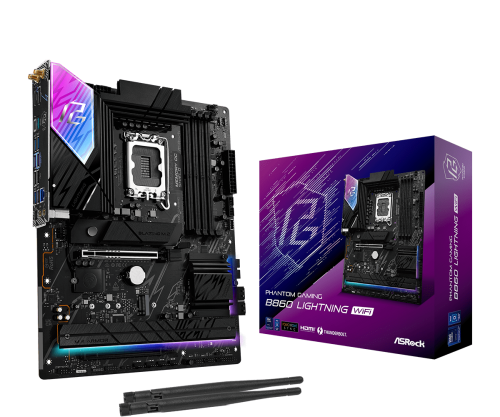 Asrock B860 Lightning WiFi Intel B860 LGA 1851 (Socket V1) ATX - imagen 1