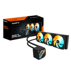 GIGABYTE GAMING 360 Refrigeración Líquida para CPU - 3x120 mm Ventiladores ARGB, Mecanismo de enclavamiento deslizante, DAISY-CHAIN, Compatible con Intel LGA 1851 y AMD AM5 - imagen 1