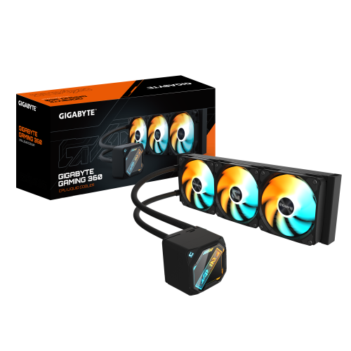 GIGABYTE GAMING 360 Refrigeración Líquida para CPU - 3x120 mm Ventiladores ARGB, Mecanismo de enclavamiento deslizante, DAISY-CHAIN, Compatible con Intel LGA 1851 y AMD AM5 - imagen 1
