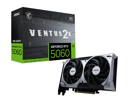 MSI GeForce RTX 5060 8G VENTUS 2X OC NVIDIA 8 GB GDDR7 - imagen 1