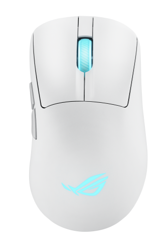ASUS ROG Keris II Origin WHT ratón Juego mano derecha RF Wireless + Bluetooth + USB Type-A Óptico 42000 DPI - imagen 1