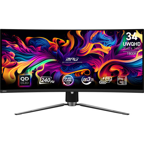MSI MPG 341CQPX QD-OLED pantalla para PC 86,4 cm (34") 3440 x 1440 Pixeles UltraWide Quad HD Negro - imagen 1
