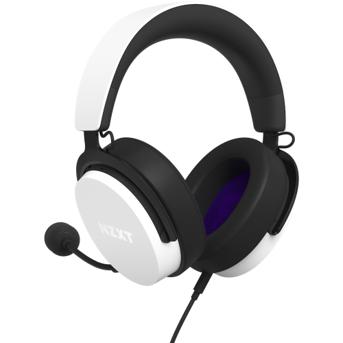 NZXT RELAY AURICULARES CON MICROFONO, DTS, BLANCO - imagen 1
