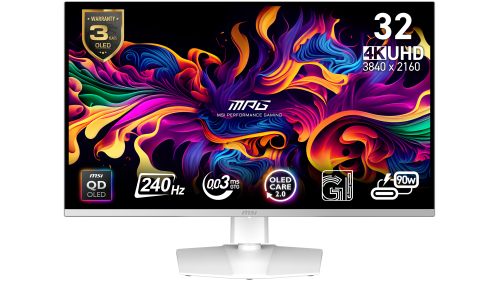 MSI MPG 321URXW QD-OLED pantalla para PC 80 cm (31.5") 3840 x 2160 Pixeles 4K Ultra HD Blanco - imagen 2