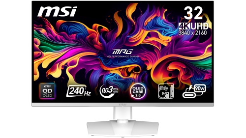 MSI MPG 321URXW QD-OLED pantalla para PC 80 cm (31.5") 3840 x 2160 Pixeles 4K Ultra HD Blanco - imagen 3