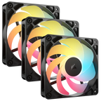Corsair RS120-R ARGB Carcasa del ordenador Ventilador 12 cm Negro 3 pieza(s) - imagen 1