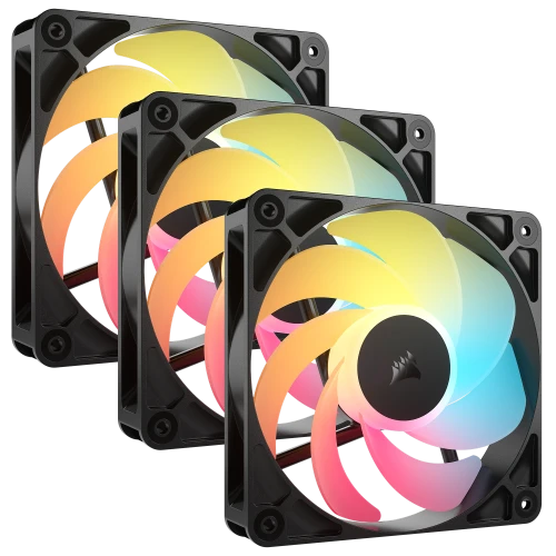 Corsair RS120-R ARGB Carcasa del ordenador Ventilador 12 cm Negro 3 pieza(s) - imagen 1