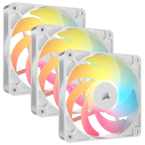 Corsair RS120-R ARGB Carcasa del ordenador Ventilador 12 cm Blanco 3 pieza(s) - imagen 1