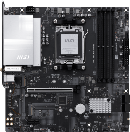 MSI PRO B840M-P WIFI6E placa base AMD B840 Zócalo AM5 micro ATX - imagen 1