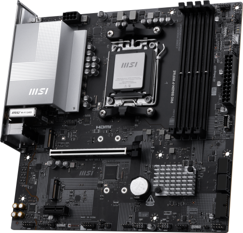 MSI PRO B840M-P WIFI6E placa base AMD B840 Zócalo AM5 micro ATX - imagen 3
