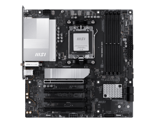 MSI PLACA MSI PRO B850M-P WIFI,AMD,AM5,B850,4DDR5,256GB,1HDMI+1DP,4SATA3+3M.2,5GBLAN+WIFI7+BT5.4,7USB3.2,MATX - imagen 1