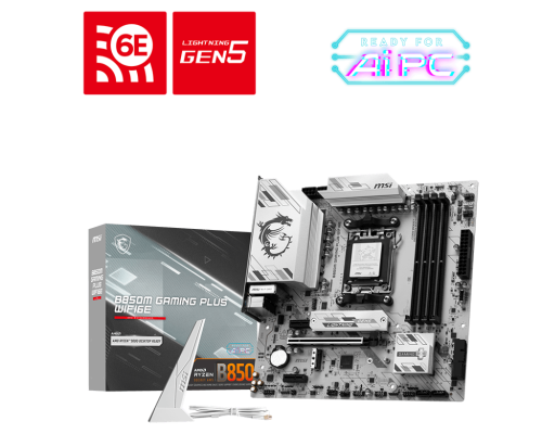MSI PLACA MSI B850M GAMING PLUS WIFI6E,AMD,AM5,B850,4DDR5,256GB,1HDMI+1DP,4SATA3+2M.2,2.5GBLAN+WIFI6E+BT5.3,9USB3.2,MATX - imagen 1