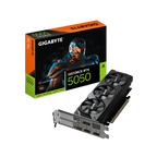 GIGABYTE GeForce RTX 5050 OC Low Profile 8G Tarjeta Gráfica - 8GB GDDR6, 128bit, PCI-E 5.0, 2587MHz Frecuencia del núcleo, 2 x DP, 2 x HDMI, NVIDIA DLSS 4, GV-N5050OC-8GL - imagen 1