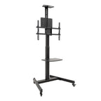 TooQ “COMETA” Soporte de Suelo con Ruedas con Regulación de Altura para Pantallas 37"- 70", Rotación 90°, Negro - imagen 1