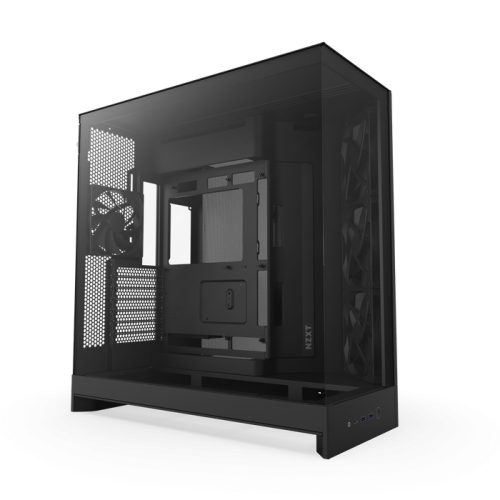 NZXT CAJA NZXT H9 FLOW (2025) DUAL-CHAMBER MID-TOWER CASE - ALL BLACK