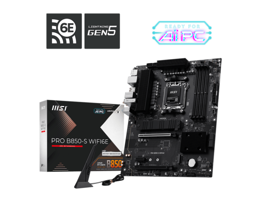 MSI PRO B850-S WIFI6E placa base AMD B850 Zócalo AM5 ATX - imagen 2