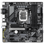 GIGABYTE B760M DS3H GEN5 Placa Base – Compatible con CPUs Intel Core 14ª generación, VRM digital de 6+2+1 fases, hasta 5600 MHz DDR5, 2 x M.2 PCIe 4.0, LAN 2.5GbE, USB 3.2 Gen2 - imagen 2