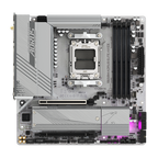 GIGABYTE B650M AORUS ELITE AX ICE Placa base - AMD Ryzen serie 9000, VRM de 12+2+2 fases, hasta 8000 MHz DDR5 (OC), 1xPCIe 5.0 + 1xPCIe 4.0 M.2, LAN 2,5 GbE, WIFI 6E, USB 3.2 Gen 2x2 - imagen 2