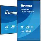 Iiyama MONITOR IIYAMA 75" (LH7575UHS-B2AG) 3840X2160 / 4K UHD / 24/7 / 500 CD/M / 8MS / DP / 3XHDMI / MICRO SD SLOT / E-SHARE /IISIGNAGE 2 / RJ45 / SDM SLOT PC / ANDROID 11.0 - imagen 1