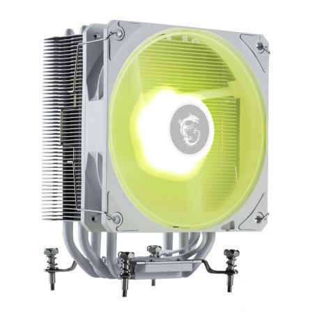MSI VENTILADOR CPU MSI MAG COREFROZR AA13 WHITE (AIRE),LGA 1700/1851,AM5/AM4120X120X25,2100RPM,30.11DBA,ARGB GEN1,CYCLOBLADRE DESIGN - imagen 1