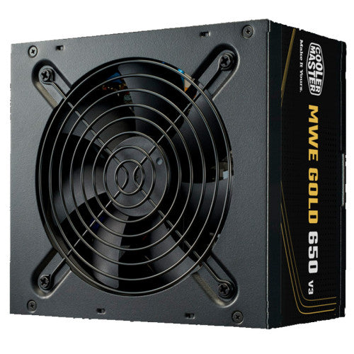 Cooler Master FUENTE ALIMENTACION COOLER MASTER MWE GOLD 650 V3 650W ATX 3.1 NON MODULLAR (MPE-6502-ACAAG-3BEU) - imagen 1