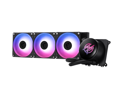 MSI SISTEMA DE REFRIGERACION LIQUIDA MSI PARA CPU MPG CORELIQUID P13 360,LGA 1700/1851,AM5/AM4,360MM,ALUMINUM,3 VENTILADORES,ARGB GEN2,20DBA,CYCLOBLADE 9 - imagen 1