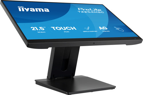 IIYAMA MONITOR, 21,5 PULGADAS T2254MSC-B2AG, 54,6 CM, 1920 x 1080 PIXELES, FULL HD, LED, 4 MS, NEGRO - imagen 2