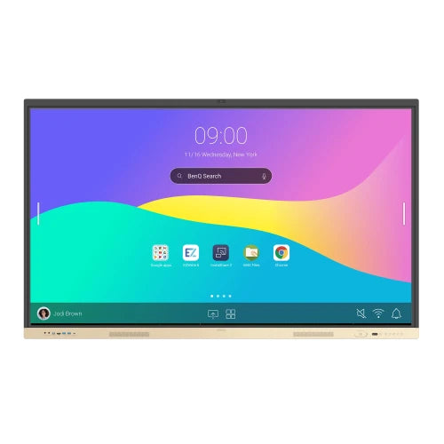BENQAV PANTALLA INTERACTIVA RE9804FV (9H.FAKTK.DE4) 98" EDLA WITH ANDROID 13, 8GB / 64GB, UHD 3840 × 2160 PIXELS, 20W X2 SPEAKER, BUILT.IN CAMARA, CLASSROOMCARE EYE-CARE: AG, LBL(HW), FF, USB-C 3.0 X1 (PD 65 W) + 2.0 X1, NO BUIT-IN WIFI & NFC LOG IN - imagen 1