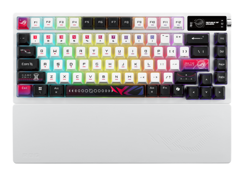 ASUS ROG Azoth X teclado Juego USB + RF Wireless + Bluetooth Negro, Blanco - imagen 3