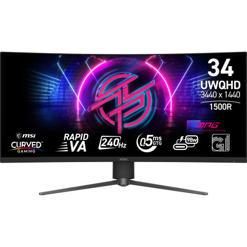 MSI MPG 346CQRF X24 pantalla para PC 86,4 cm (34") 3440 x 1440 Pixeles UltraWide Quad HD Negro - imagen 1