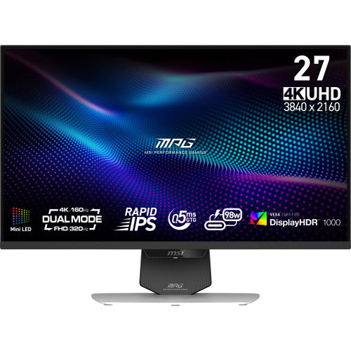 MSI MPG 274URDFW E16M pantalla para PC 68,6 cm (27") 3840 x 2160 Pixeles 4K Ultra HD LED Negro, Blanco - imagen 1
