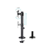 TooQ Soporte de Mesa para Pantallas 17"-32", Color Negro - imagen 2