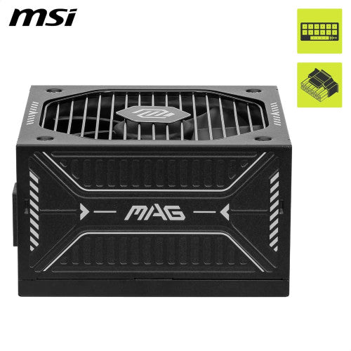MSI FUENTE ALIMENTACION MSI MAG A750GLS PCIE5,PSU,750W,80 PLUS GOLD,MODULAR,120MM,ACTIVE PFC,PCI-E 5.0 (16 PIN)X1,PCI-E (6+2 PIN)X4,SATA (15 PIN)X5 - imagen 1