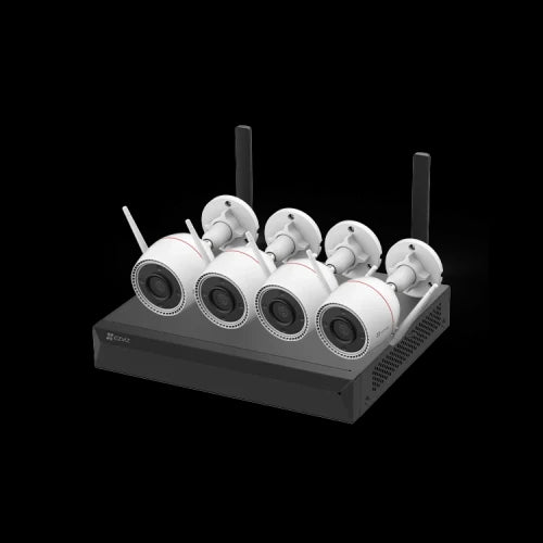 Ezviz Kit NVR con 4 Cámaras H3C CS-BW3844-A0E60 2K Color Visión Nocturna AI