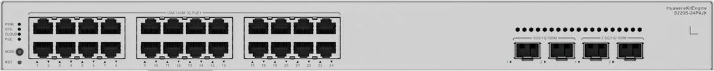 HUAWEI DATA COMMUNICATION,S220S 24P4JX,S220S 24P4JX,S220S 24P4JX 24 10 100 1000BASE T PORTS 400 W POE , 2 10GE SFP PORTS, 2 2.5GE SFP PORTS, BUILT IN AC POWER - imagen 2